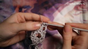 Воротничок крючком Часть 6