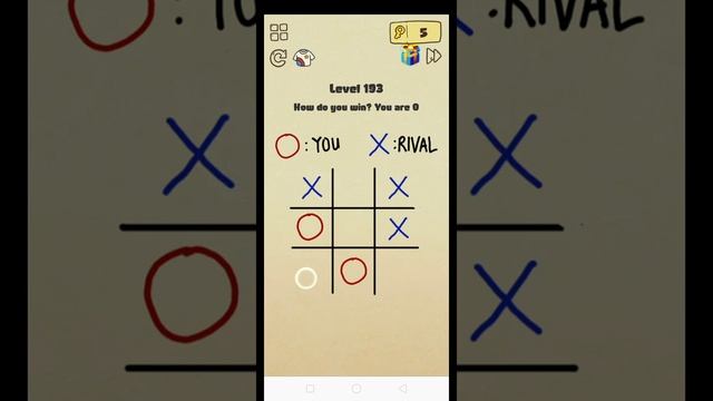 Brain crazy level 193 how do you win you are 0 walkthrough solution