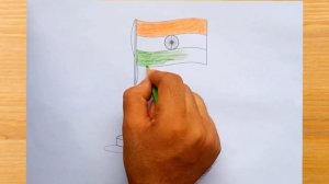 How to draw national flag of India | National flag drawing | Crayon Colour Drawing  #Nationalflag