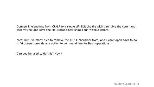 Windows : How to convert Windows end of line in Unix end of line (CR/LF to LF) смотреть онлайн