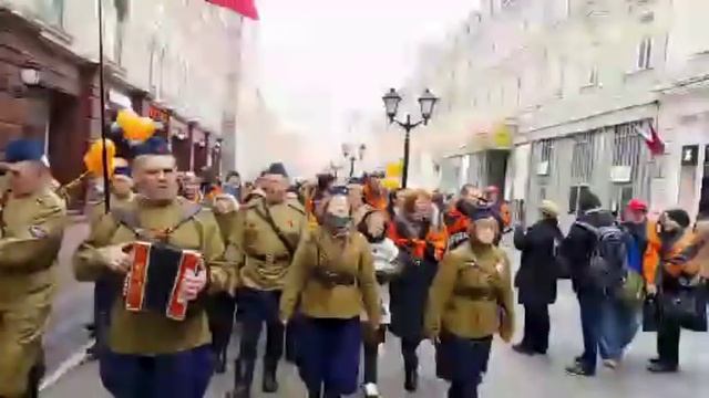 4 ноября 2018 г. Праздничное шествие активистов НОД по Москве смотреть онлайн
