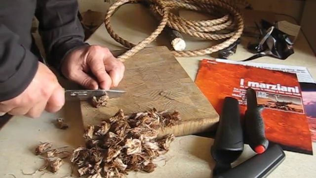 Mora BushCraft Triflex vs Mora 711 тест на канате ч.1