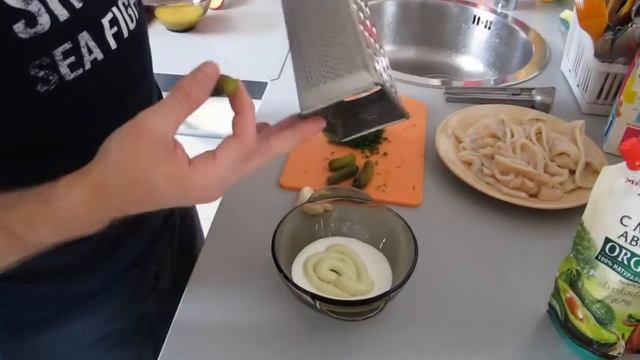 Кольца кальмара в кляре