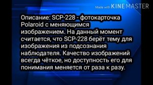SCP-228 Кто или что это?  Описание и содержание объекта.