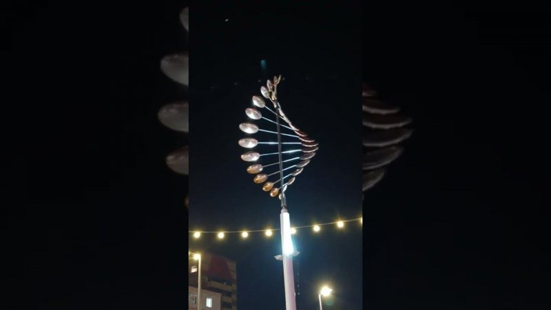Благовещенск, сквер Бабочка вечером