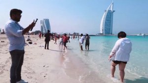 Дубай пляж /Burj Al Arab and Jumeirah Open Beach