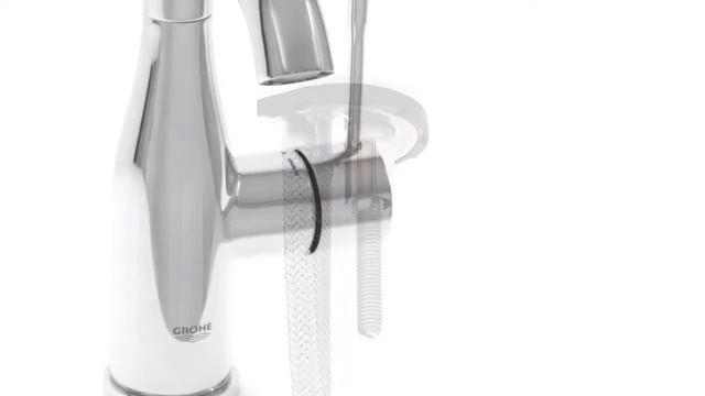 Смеситель Grohe Essence+ 23462001 для раковины с донным клапаном смотреть онлайн