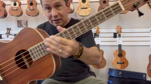 Lanikai MA-EBU Acoustic-Electric Bass DemoReview at Aloha City Ukes
