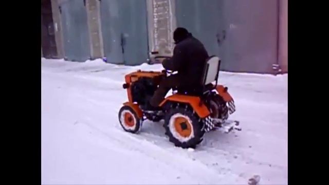 Самодельный минитрактор из мотоблока смотреть онлайн