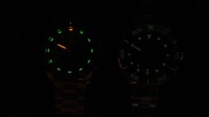 Lume time lapse: Luminox vs Mido - Function vs Form