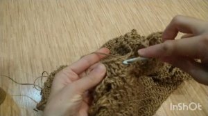 МК ПО ВЯЗАНИЮ АЖУРНОГО КОВРИКА ИЗ ДЖУТА ЧАСТЬ 2