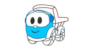 ЛЕВА ГРУЗОВИЧОК / Раскраска / Как нарисовать Леву Грузовичка / Краски Раскраски / Детский рисунок