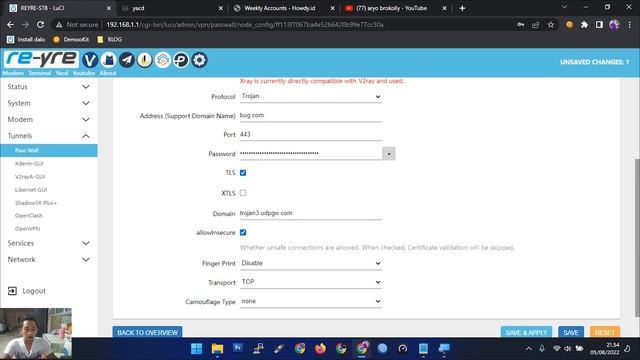 TROJAN GO DI PASSWALL OPENWRT - Cocok buat SI BIRU смотреть онлайн