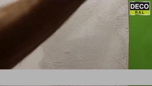 Нанесение декоративной краски с песчаной поверхностью "Морской бриз" от DECORAL,  Ավազային ներկեր