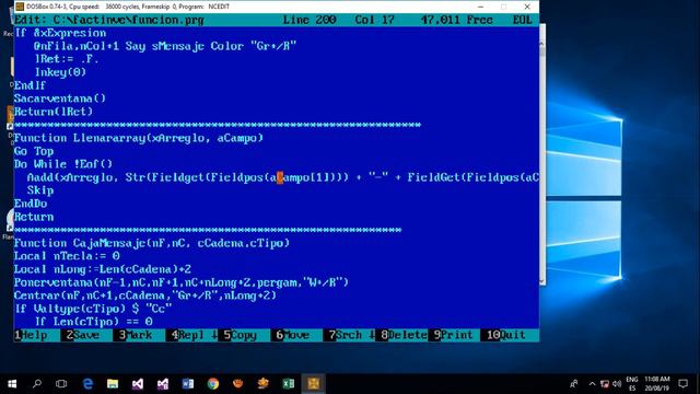 Clipper 5.3 Windows 10 x64 - Lección 6 - Captura Clientes смотреть онлайн