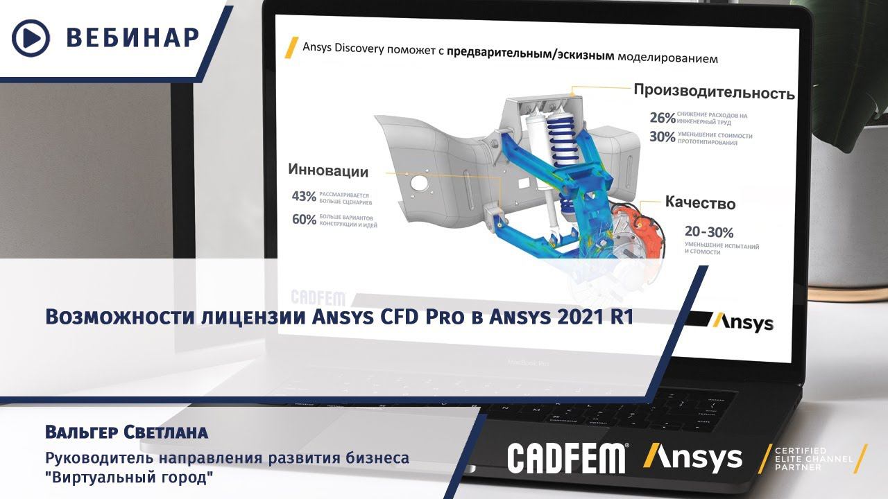 Возможности лицензии Ansys CFD Pro в Ansys 2021 R1