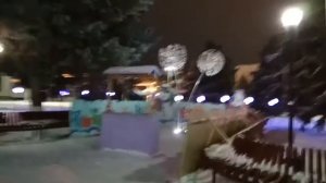 Ночной новогодний Котовск (Подольск, Одесская область)