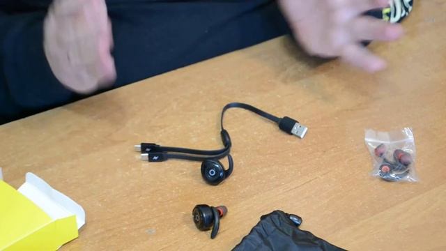 Беспроводные наушники Bluetooth Awei T1 Twins Earphones Black смотреть онлайн