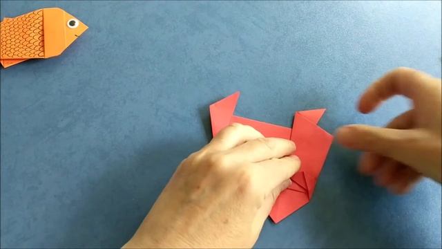Рыба из бумаги оригами. Origami paper fish смотреть онлайн