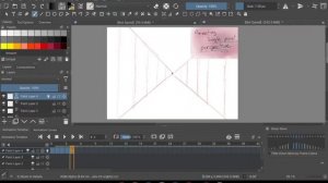 How to animate single point perspective in Krita