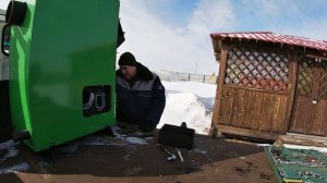 Твердотопливный котел ВСКЗ. Чтобы установить, надо полностью разобрать.