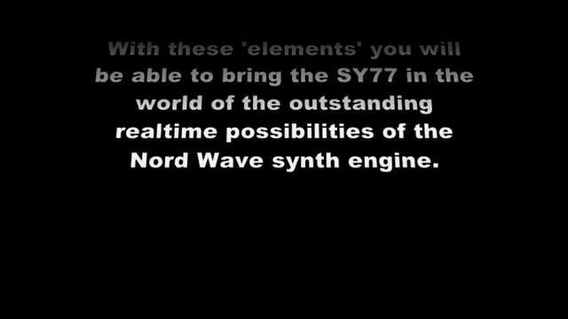 Nord Wave SY77 Sample Library смотреть онлайн