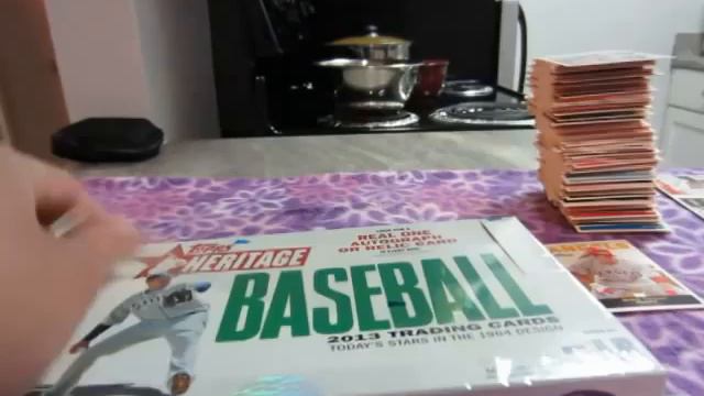 2013 TOPPS HERITAGE 2 BOX BREAK ENDING 03/19/2013