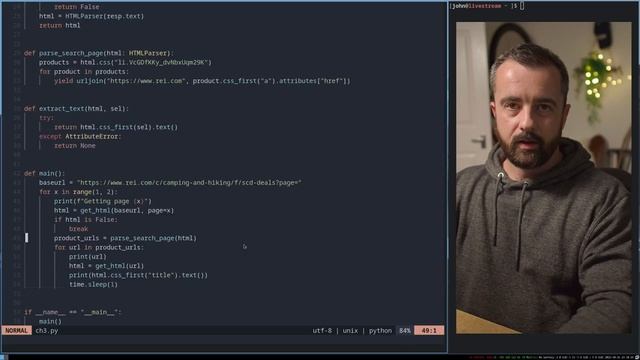 Web Scraping with Python - Get URLs, Extract Data смотреть онлайн