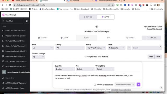 Unlock YouTube Success: A Step-By-Step Guide to ChatGPT and DALLE 3