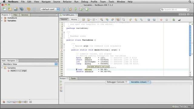 Variables, Declarations, Names, and Coding Conventions смотреть онлайн
