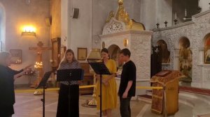 "Единородный Сыне" Н.Дилецкий. Поют Мария Шуляковская, Зинаида Тюрина, Павел Исаченко и Алина Сафин