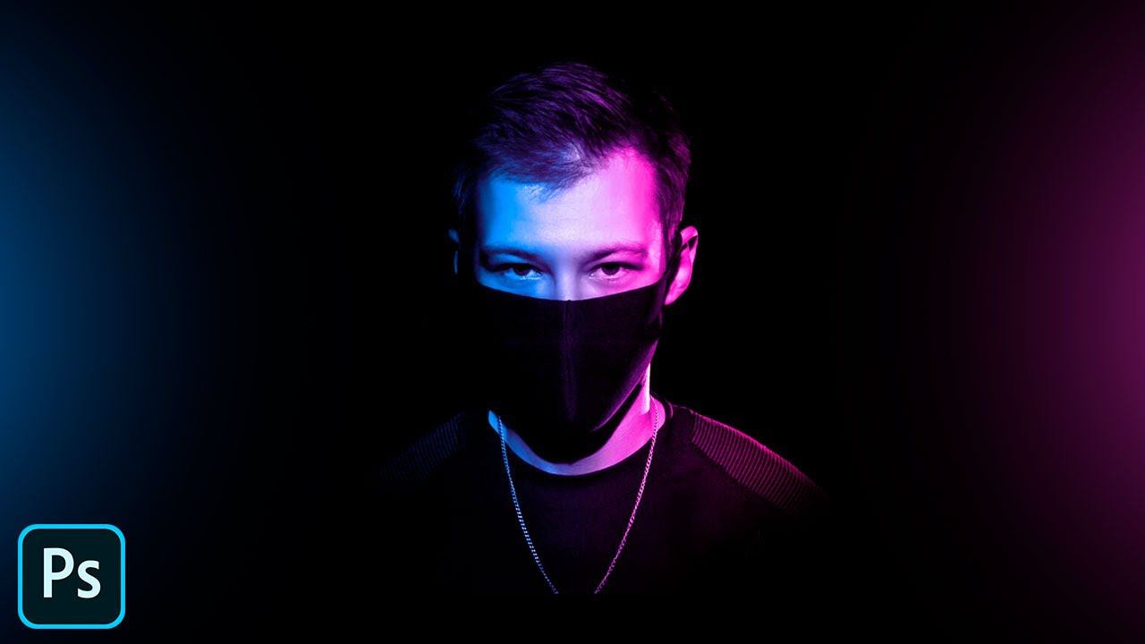 САМЫЙ ПРОСТОЙ СПОСОБ. Эффект двойного освещения в фотошопе. Уроки фотошопа. смотреть онлайн