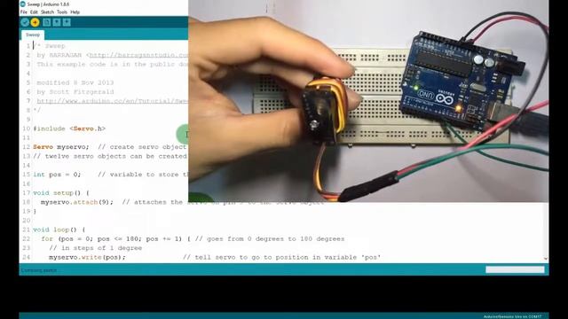 Arduino Tutorial for Beginners - How to Control Servo Motor With Arduino
