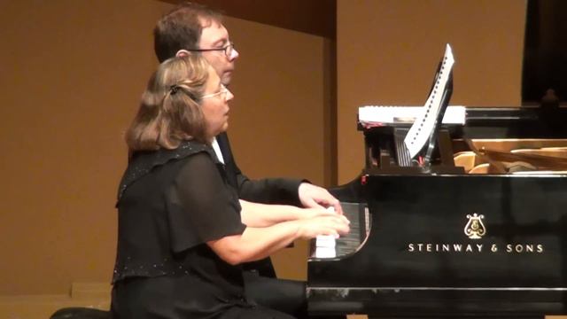 DUO ROMANTIKA play Mike Cornick - Latin Suite for Piano Duet смотреть онлайн