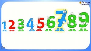 ОБРАТНЫЙ СЧЕТ учим цифры УЧИМСЯ СЧИТАТЬ #Детскаяпланета