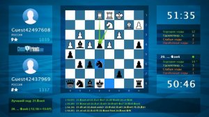 Chess Game Analysis: Guest42497608 - Guest42437969 : 0-1 (By ChessFriends.com)