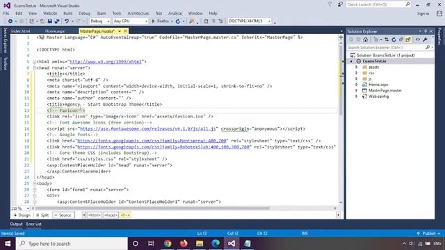 ASP.NET C# Tutorial 18 - How to integrate html bootstrap template in website in ASP.NET C#