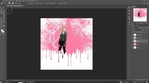 Efek Dispersion & Menetes Photoshop - Lalisa Blackpink