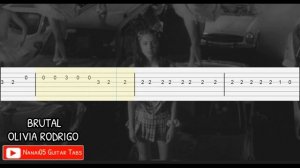 Olivia Rodrigo - Brutal Guitar Tutorial Tab