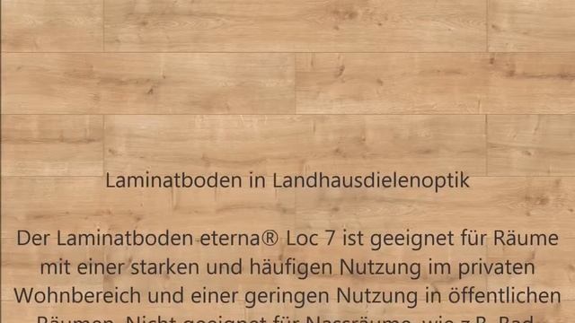 Laminatboden eterna Loc 7 Eiche Burlington LHD V-Fuge смотреть онлайн
