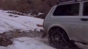 Зимняя внедорожная экспедиция на нивах на плато Ангрен
