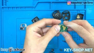 Ключ Тойота (замена кнопок) / replacing buttons in the key Toyota