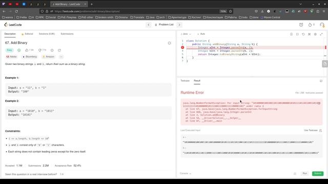 Leetcode #34 | Решение 67 Add Binary смотреть онлайн