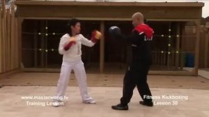 Kickboxing basics - Lesson 30 Jab twice, Round and Heel Kick, hook twice