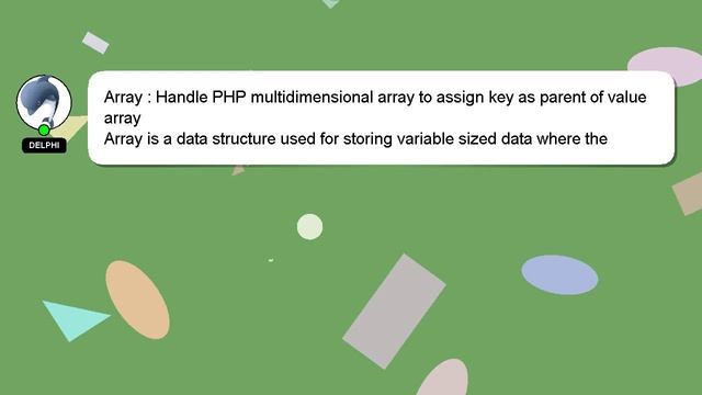 Array : Handle PHP multidimensional array to assign key as parent of ...