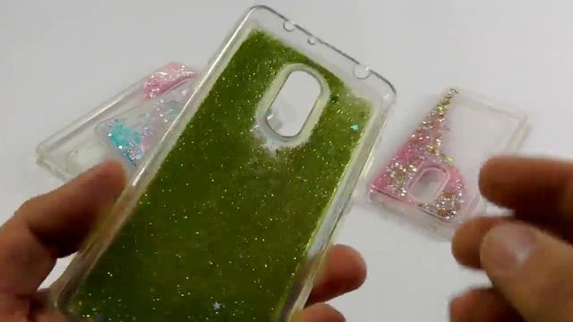 Чехол AQUA HEART. Жидкий с блестками внутри смотреть онлайн