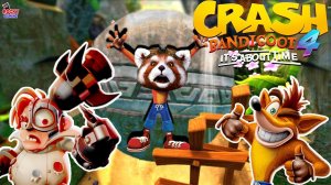 ШОССЕЙНЫЕ ГОНКИ! РОККИ ИГРАЕТ В CRASH BANDICOOT 4: IT'S ABOUT TIME!