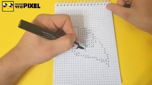 Сat's eye PIXEL ART HOW TO DRAW ! КОШАЧИЙ ГЛАЗ РИСУЕМ ПО КЛЕТОЧКАМ !