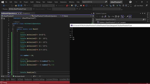 [1.10] | C# tutorial | Increment and Decrement Arithmetic Operators | basic to advance csharp
