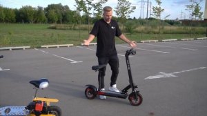 Бензопила на колесах VS Электросамокат Гоночный заезд на победу. Кто победит???